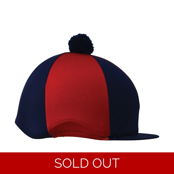 product Image for Hy Two Tone Lycra Silks with Bobble - Navy/Red